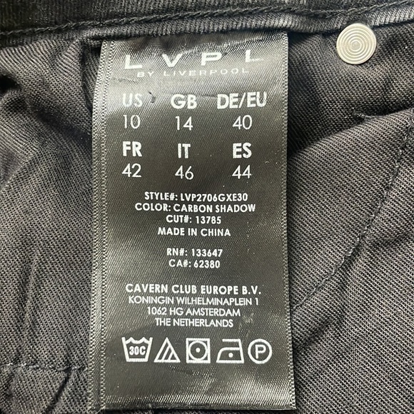 LVPL by Liverpool Kaden Embroidered Release Hem Ankle Jeans stretch Size 10/30 - Picture 11 of 12